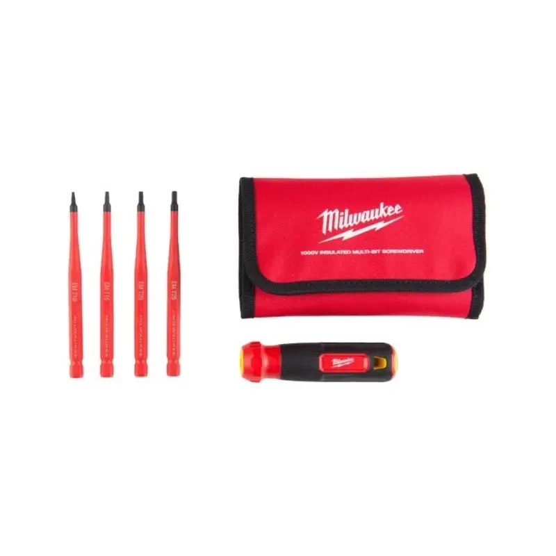 Milwaukee 4932493658 5 Pieces 4 in 1 Insulated Torx Multi-Bit Screwdriver Set