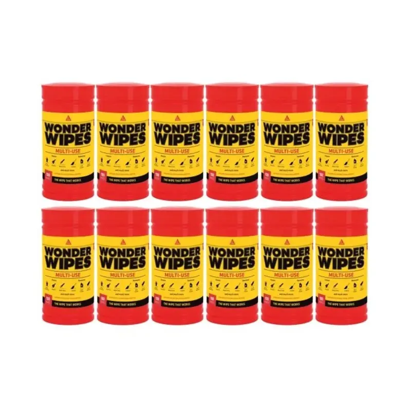 Everbuild Sika EVBWIPE80 Wonder Wipes Trade (Tub of 1200) - Pack of 12