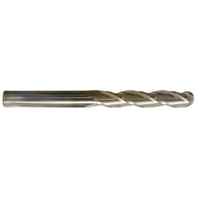 Kyocera SGS 8mm Carbide 3 Flute Ti-Namite-A Coated Extra Long Ball Nosed End Mill