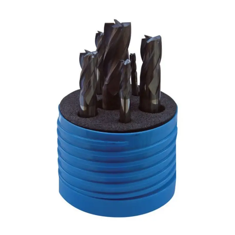 Hertel 3 - 12mm Solid Carbide 4 Flute End Mill Set