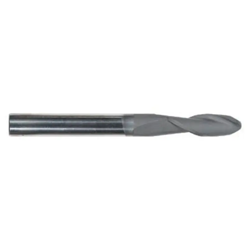 Hertel 1/2in Carbide 4 Flute TiAlN Coated Ball Nosed End Mill