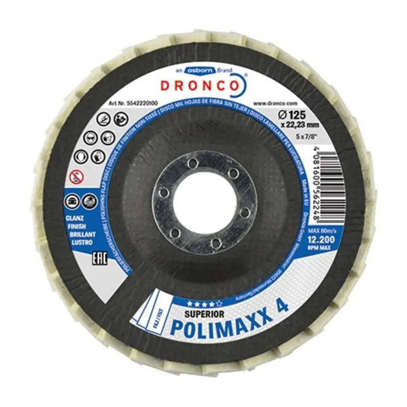 Osborn International Polimaxx Finish Felt Flap Discs  | MSC Industrial Supply Co.