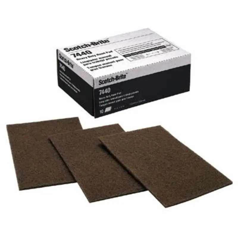 3M 7440 Heavy-Duty Hand Pads - Brown  | MSC Industrial Supply Co.