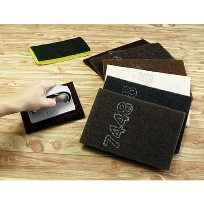 3M 7447+ General Purpose Hand Pads - Maroon  | MSC Industrial Supply Co.