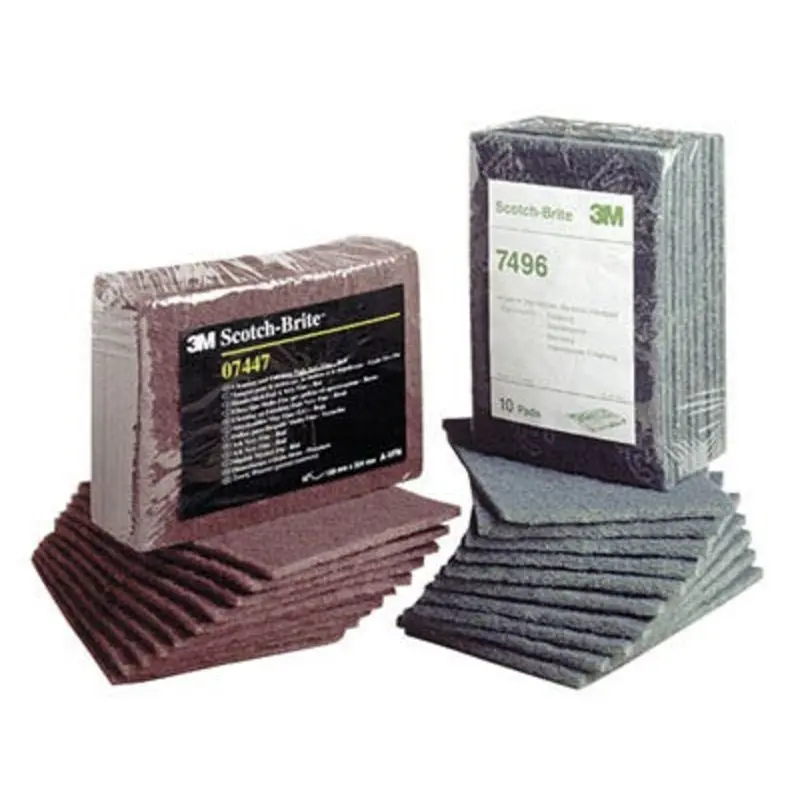 3M 7496 Light-Duty Hand Pads - Light Green  | MSC Industrial Supply Co.