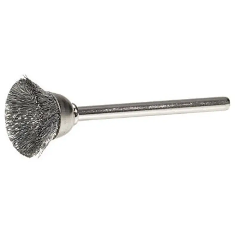 Weiler Stem Mounted Brass Wire Fill Miniature Cup Brushes  | MSC Industrial Supply Co.