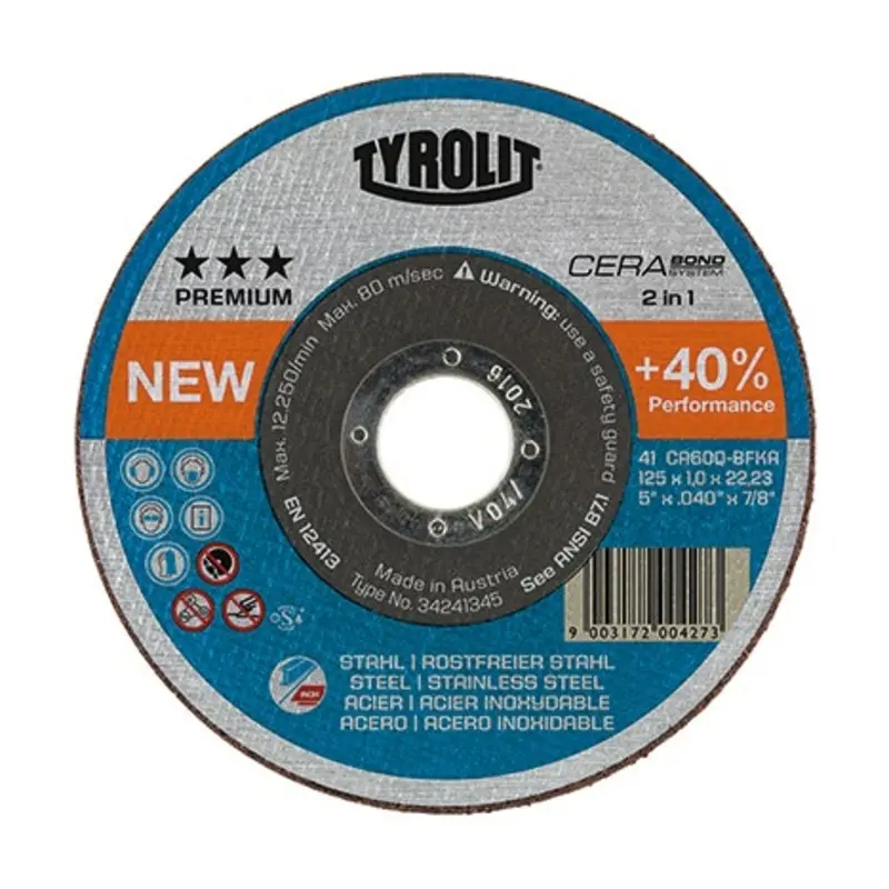 Tyrolit Cerabond X Premium Ceramic Grinding Discs  | MSC Industrial Supply Co.