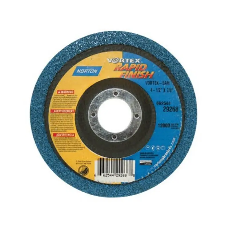 Norton 125 x 12.7 x 22mm Medium Aluminium Oxide Abrasive Rapid Blend Disc