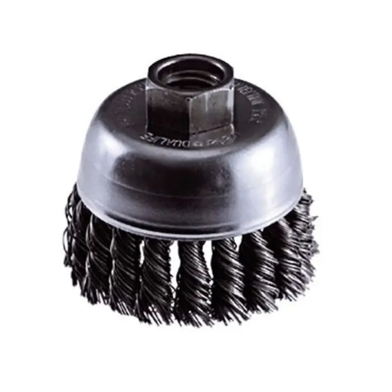 Weiler 2-3/4 x 0.02 x 1/2in-13 Single Row Knot Wire Cup Brush