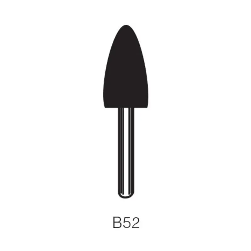 Select B52 A80 Regular 1/8 inch Shank Industrial Rubber Mounted Wheel - Tree