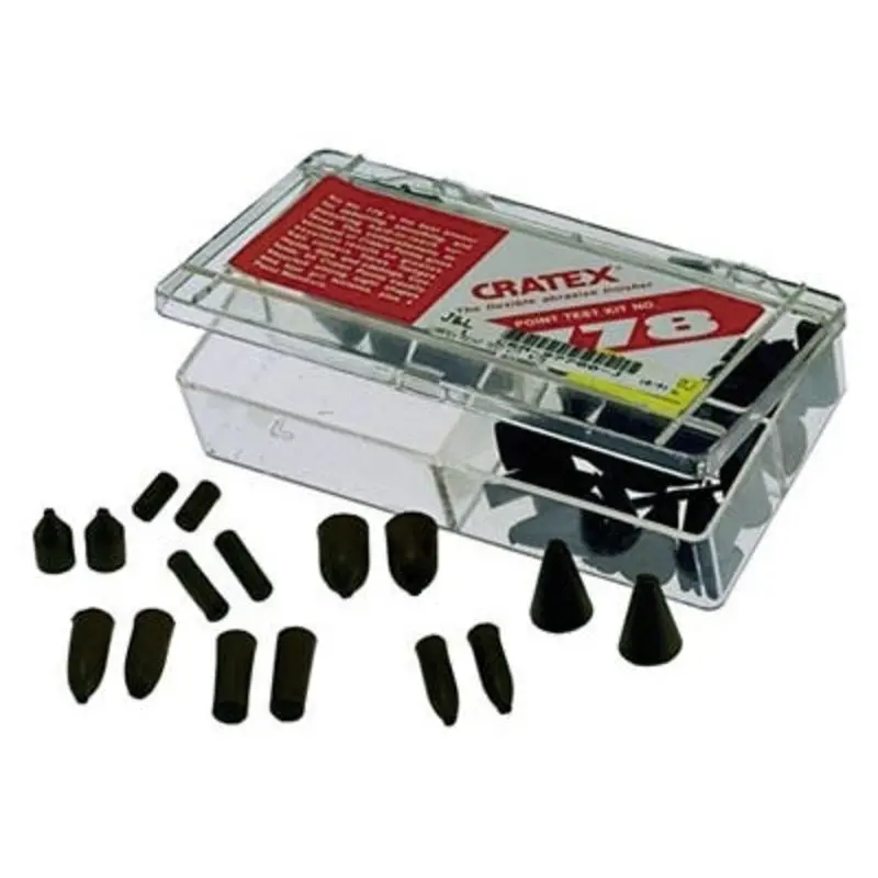 Cratex 68PC Rubberized Abrasive Point Test Kit #778