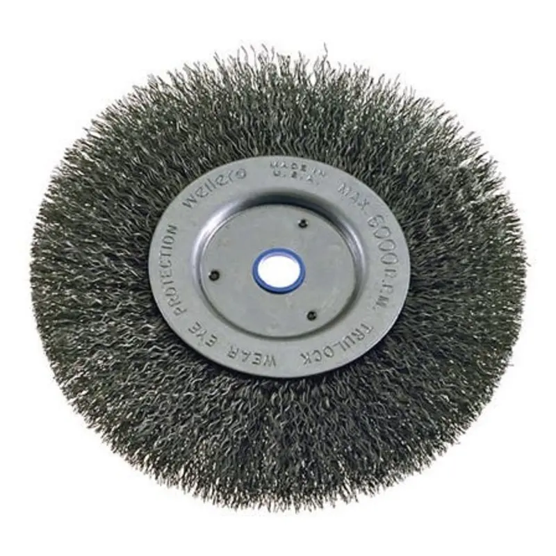Weiler 4 x 0.0118 x 3/8 - 1/2in Narrow Face Crimped Wire Wheel Brush