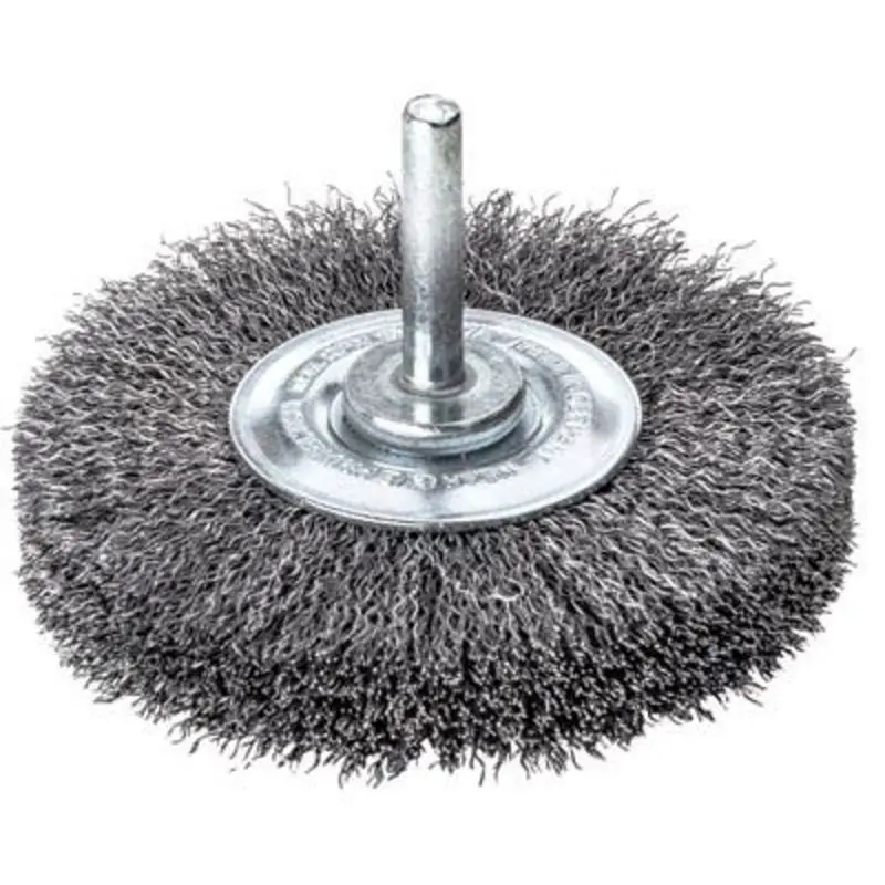 Lessmann 40 x 0.3 x 6mm Shank Steel Wire Wheel Brush