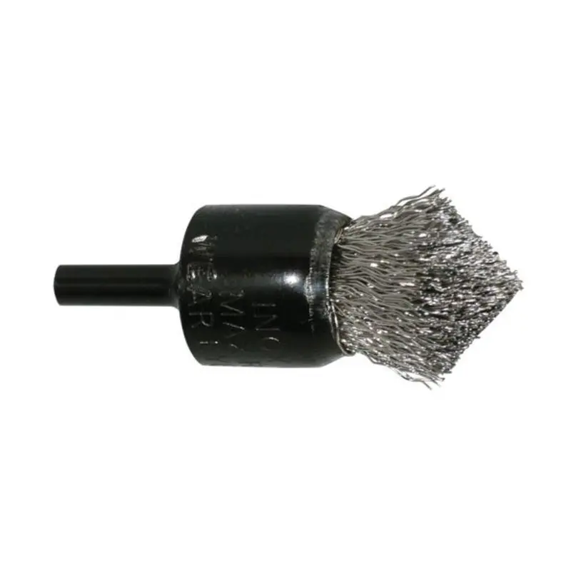 RIB Koti 12 x 0.2 x 6mm Shaft Mounted Steel Record Pointed End Brush