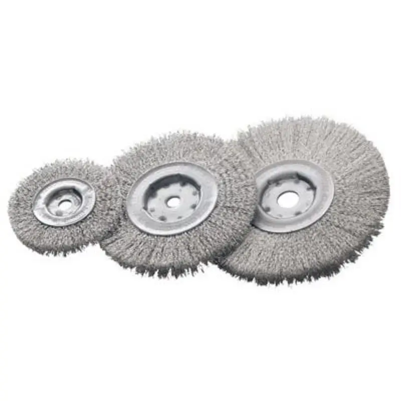 Lessmann 150 x 0.2 x 12 - 30mm Steel Wire Single Segment Wheel Brush
