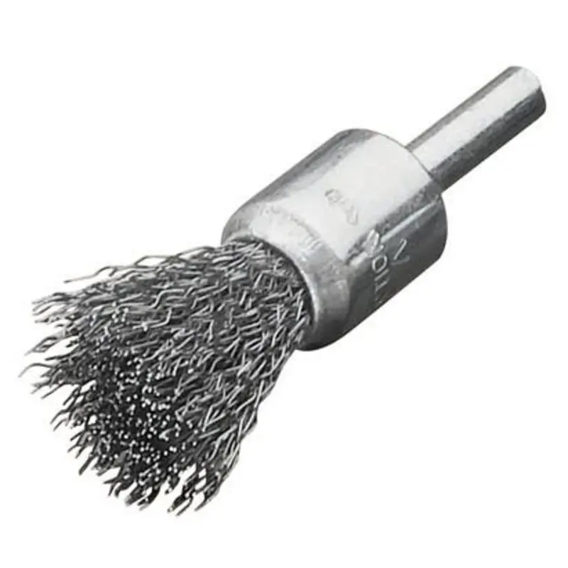 Lessmann 23 x 0.3 x 6mm Shank Steel Wire End Brush