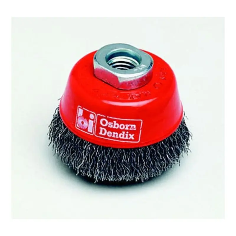 Osborn International 100 x 0.2mm Steel Crimped Wire Cup Brush M14x2 Thread
