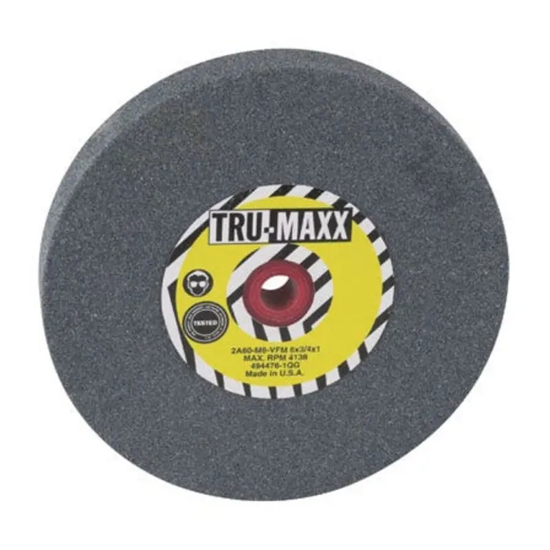 Tru-Maxx 8 x 3/4 x 1-1/4in 60 Grit Silicon Carbide Bench Grinding Wheel