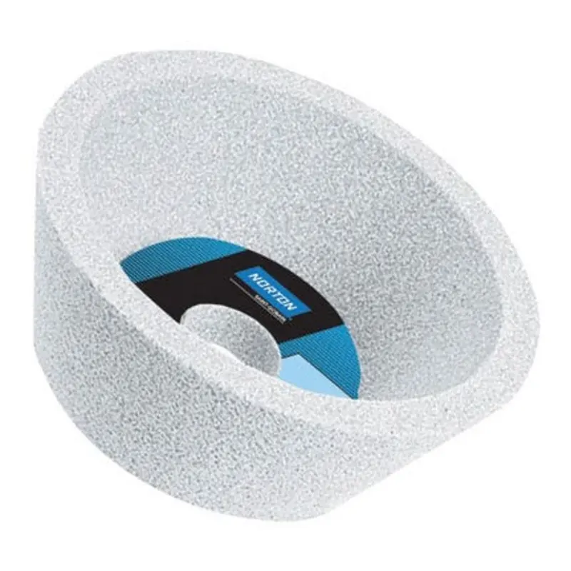 Norton 125 x 40 x 31.75 38A 60 Vitrium Taper Cup Grinding Wheel 11