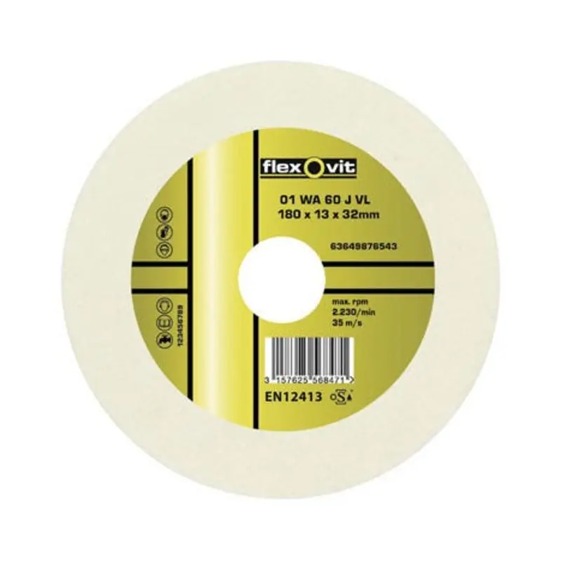 Flexovit 200 x 25 x 31.75mm A46MVM 46 Grit Offhand Grinding Wheel