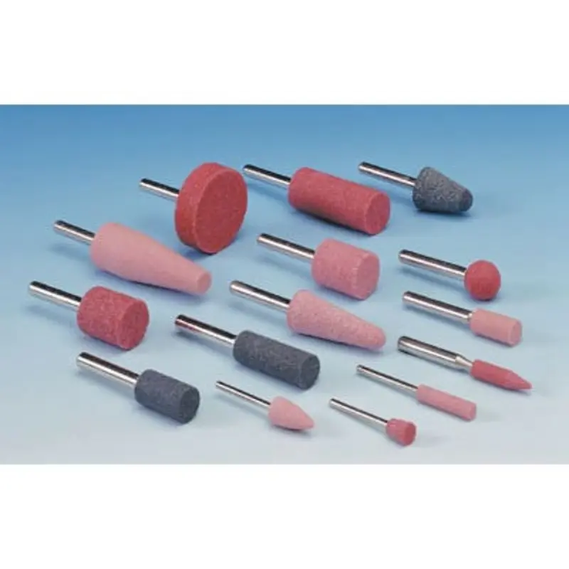 Bibielle 10 x 10mm 3 x 37mm Shaft Pink Aluminium Oxide Mounted Point W175