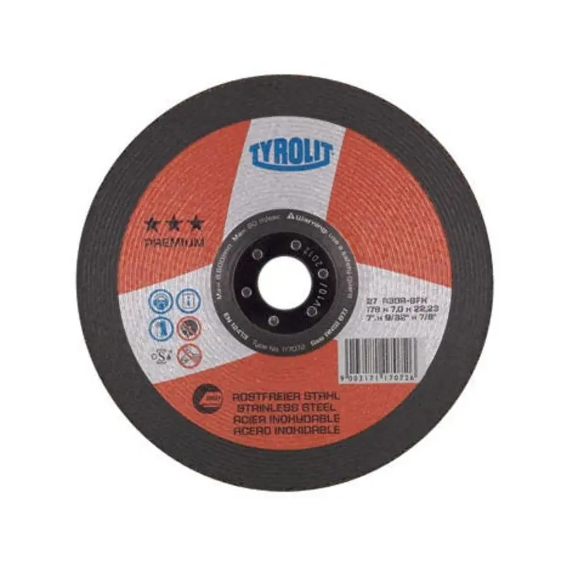 Tyrolit 230 x 7 x 22.23mm 30 Grit Aluminium Oxide Grinding Disc