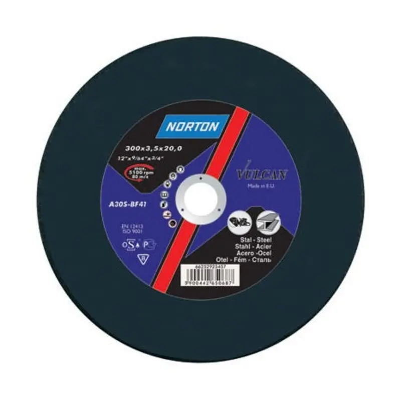 Norton 350 x 3 x 25.4mm 30 Grit Aluminium Oxide Cut-Off Disc Type 41