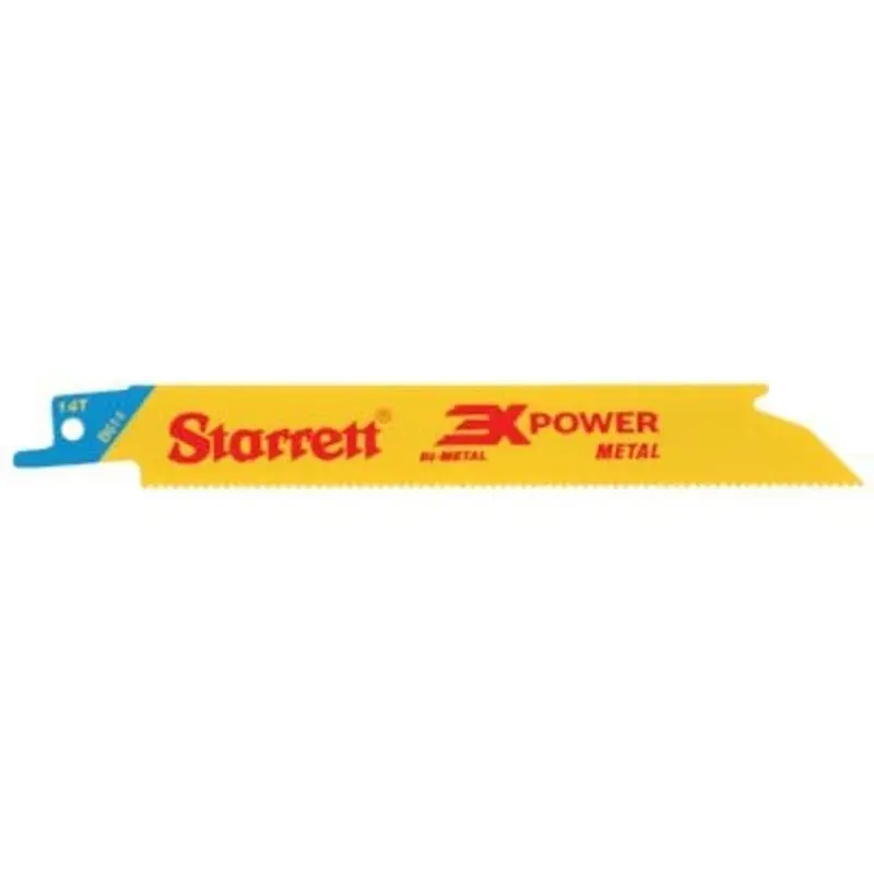 Starrett 150mm/6in 14TPI Reciprocating Blade Bi-Metal - Pack of 5