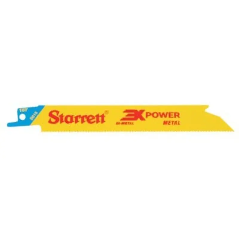 Starrett 150mm/6in 18TPI Reciprocating Blade Bi-Metal - Pack of 5