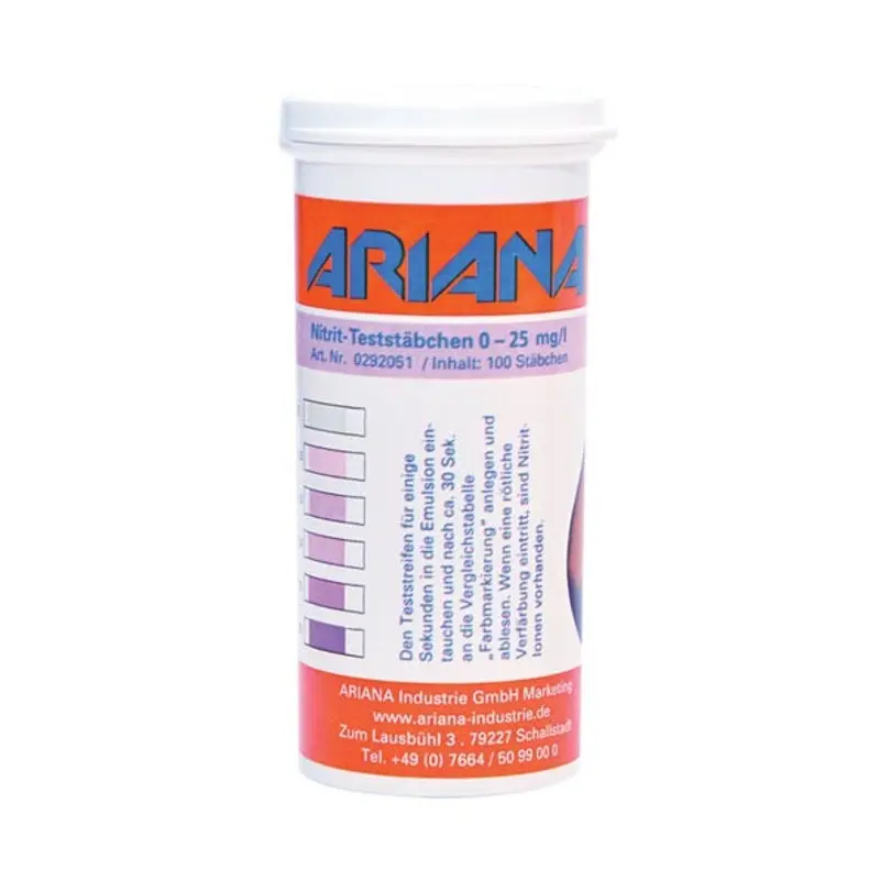 Ariana Nitrite Indicator Test Strips - 0 - 25mg/l - Pack of 100