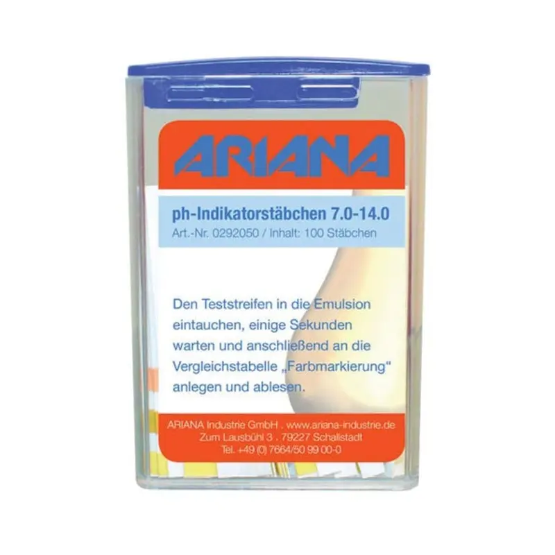 Ariana PH Indicator Strips 7.0 - 14.0 - Pack of 100