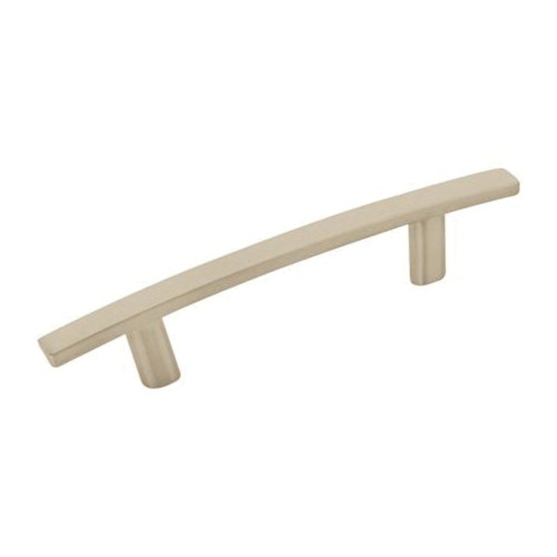 Amerock BP26201G10 Cabinet Pull, 5-1/4 in L Handle, 1-1/16 in Projection, Zinc, Satin Nickel