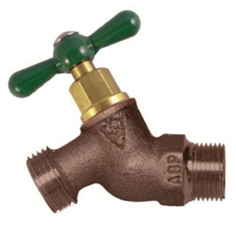 Arrowhead Brass 351LF Hose Bibb, 3/4 in, MIP x MHT, Brass