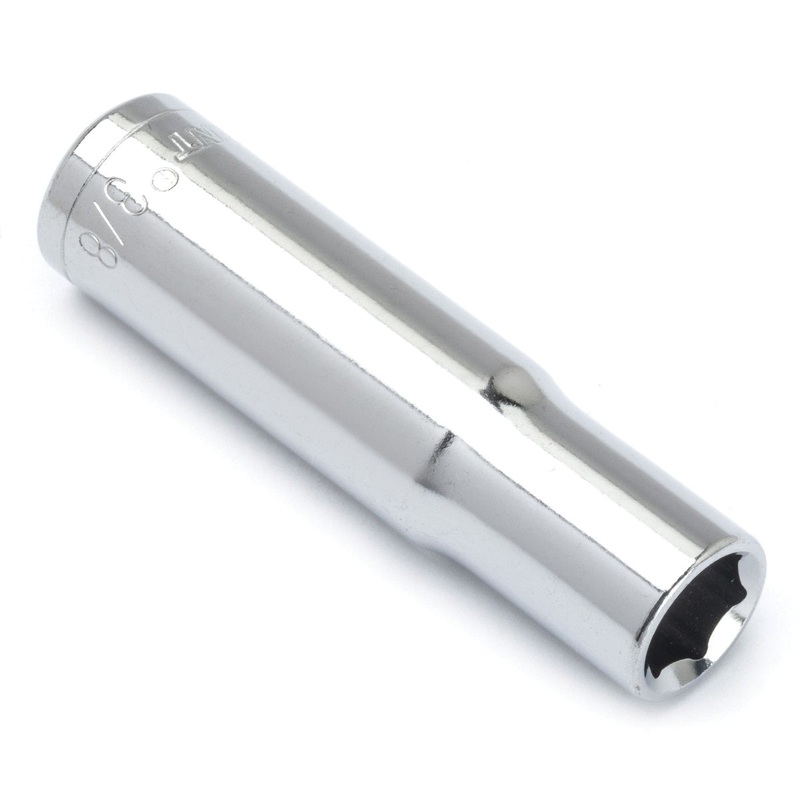 CRESCENT CDDS25N Socket, System of Measurement: Imperial, Deep Length, 3/8 in Socket, 3/8 in Drive, 6-Point