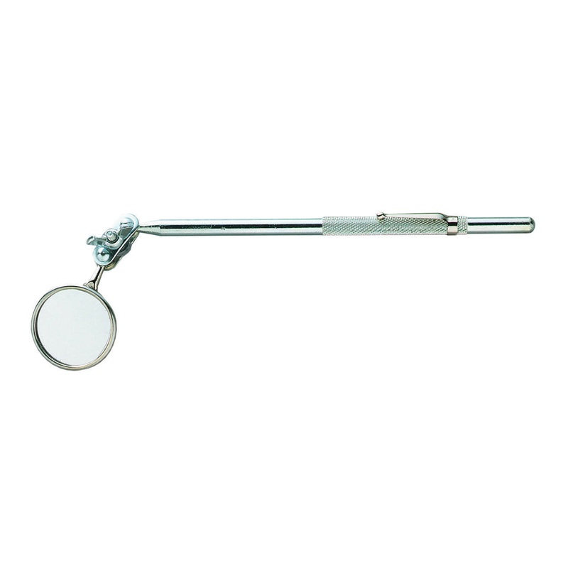 General 555 Inspection Mirror, 1-1/4 in Dia Mirror, Round Mirror, Cushion Handle