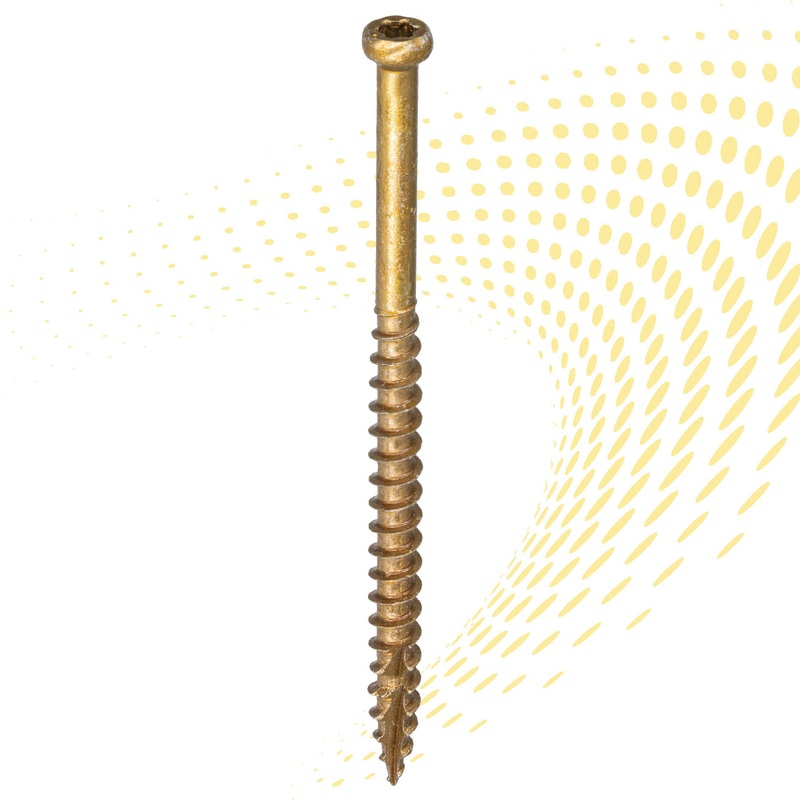GRK FASTENERS Fin/Trim 16730 Finishing Screw, #8 Thread, Recessed Star Drive, T10 Drive, Trim Head, 2-1/2 in OAL