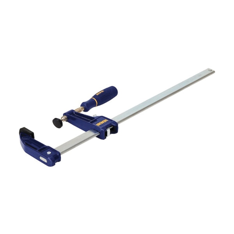 IRWIN QUICK-GRIP 100 Series 223118 Medium-Duty Clutch Lock Bar Clamp, 18 in Clamping, 3-1/8 in D Throat