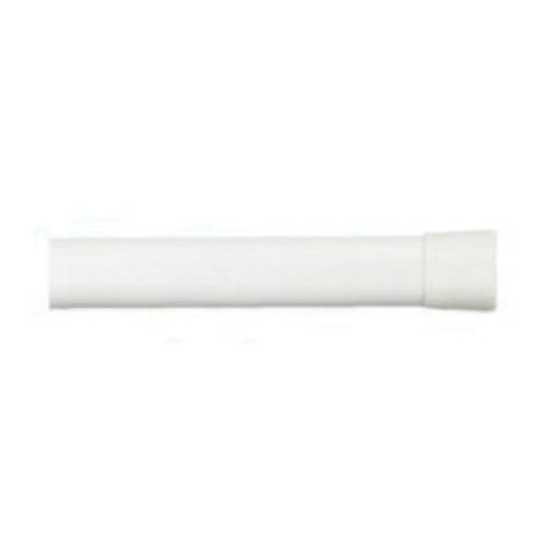 Kenney Twist & Fit KN618 Oval Spring Tension Rod, 5/8 in Dia, 48 to 84 in L, Metal, Enamel, White