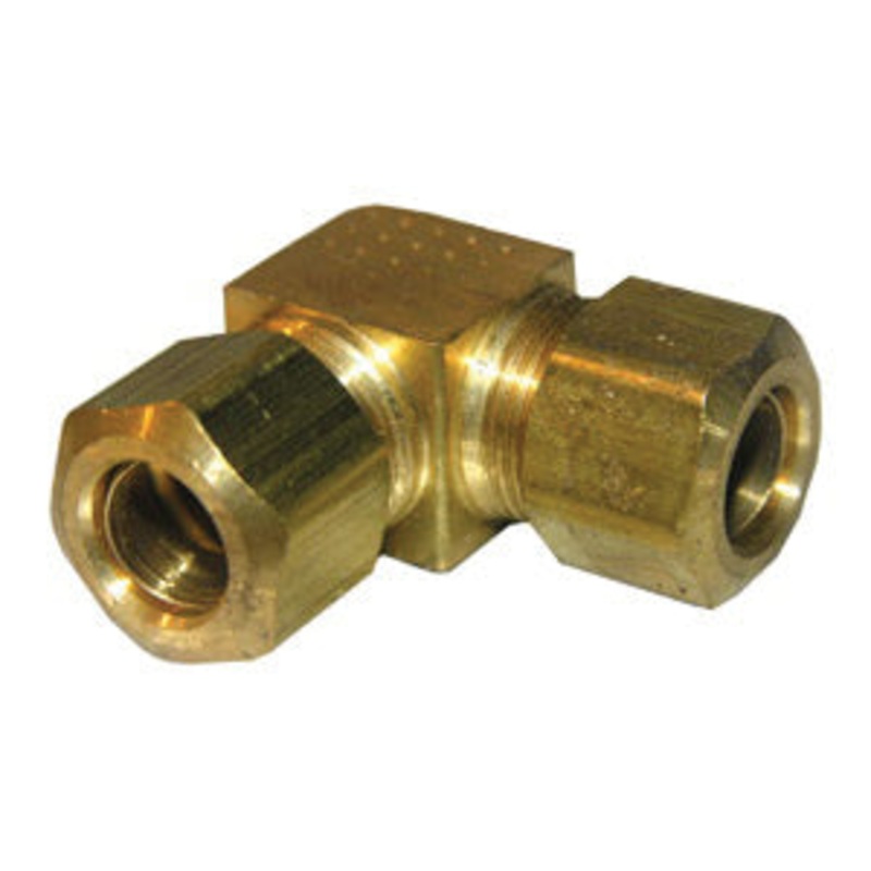 LASCO 17-6531 Elbow, 3/8 in Compression x 3/8 in Compression, Brass