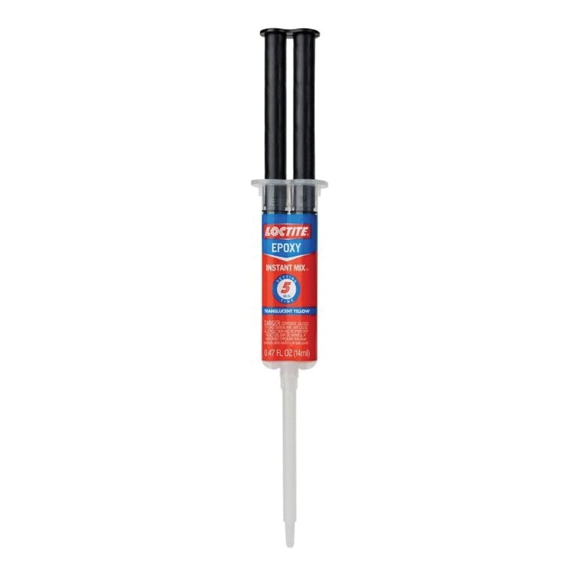 LOCTITE Instant Mix 1365868 2-Part Adhesive, Liquid, Clear/Yellow, Mild Amine, 24 hr Curing, 0.47 fl-oz