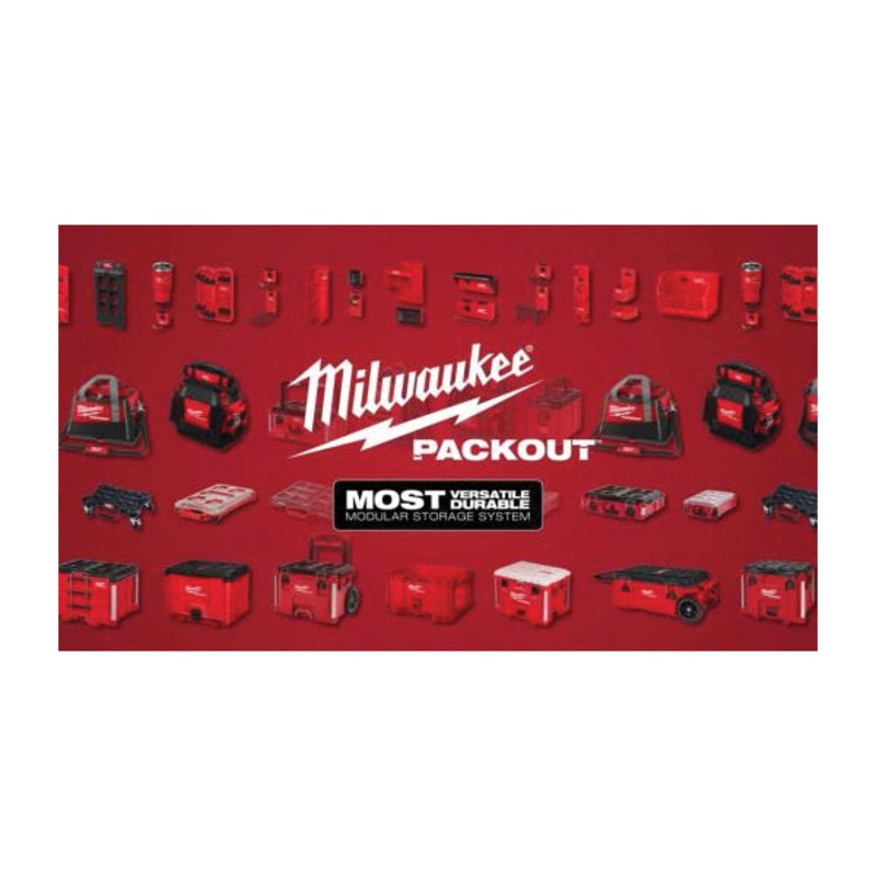 Milwaukee PACKOUT 48-22-8485 Mounting Plate, Polymer, Black