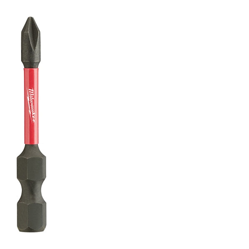 Milwaukee SHOCKWAVE 48-32-4461 Power Screwdriver Bit, Phillips Point, #1 Point, 2 in OAL, Steel