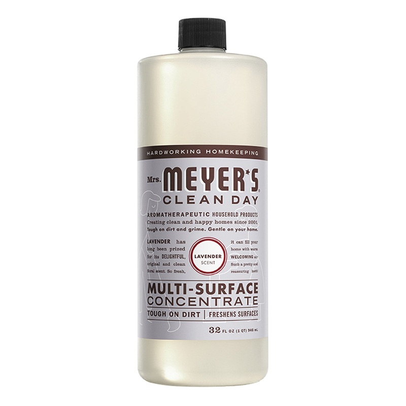 Mrs. Meyer's 11440 Clean Day Multi-Surface Cleaner, 32 oz, Bottle, Liquid, Lavender, Concentrated