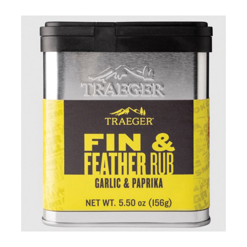 TRAEGER SPC176 Fin and Feather Rub Tin