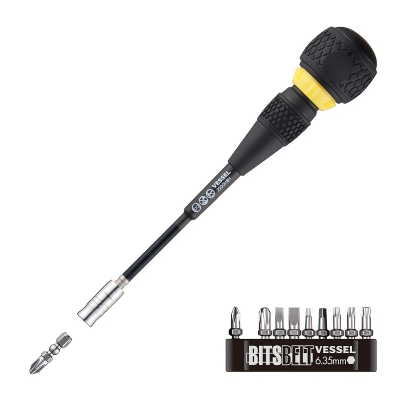 VESSEL 2200MBH120K01 Screwdriver, 217 mm OAL